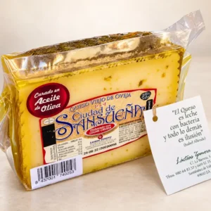 Queso Viejo de Oveja Curado en Aceite de Oliva Virgen Extra "Ciudad de Sansueña"