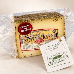 Queso Viejo de Oveja de Sansueña ,Curado en romero